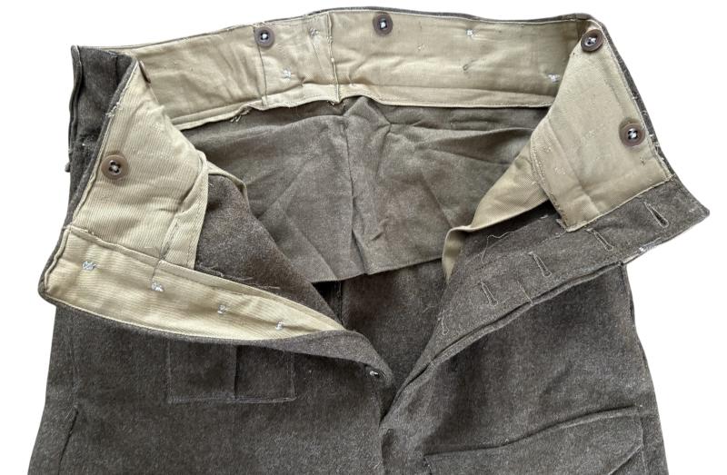 British 1937 Pattern Battle Dress Trousers - Nice Used Condition
