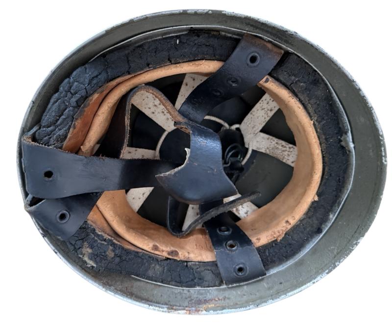 British (Airborne) MK 2 Paratrooper Helmet 1943 Dated size 6 3/4 - Nice Used Condition