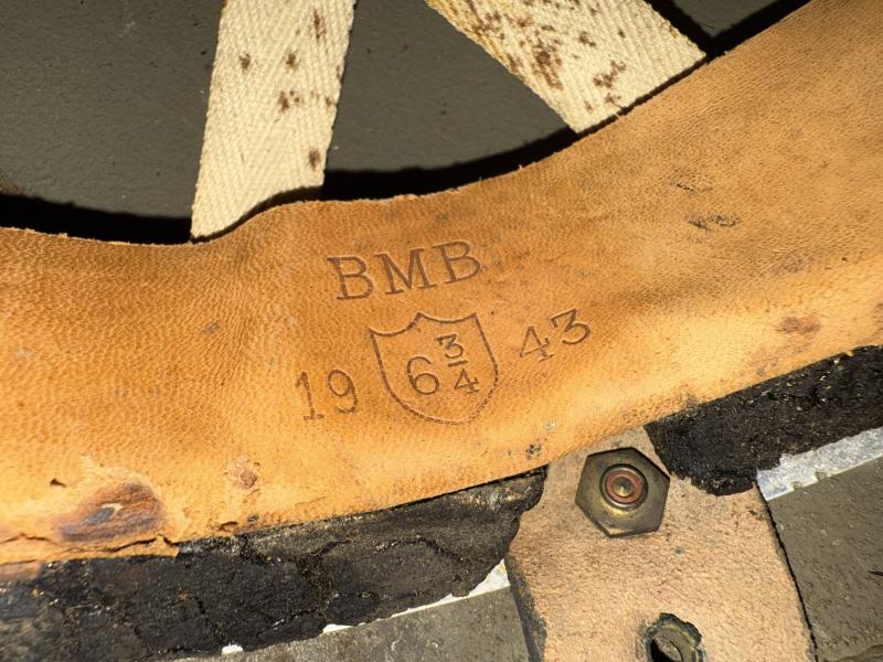 British (Airborne) MK 2 Paratrooper Helmet 1943 Dated size 6 3/4 - Nice Used Condition