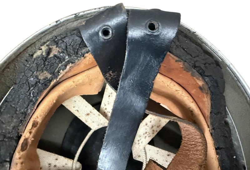 British (Airborne) MK 2 Paratrooper Helmet 1943 Dated size 6 3/4 - Nice Used Condition