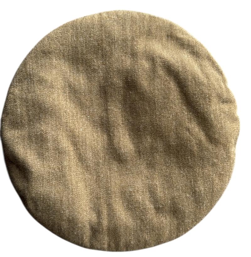 British Khaki Beret Lincolshire Regiment Badged With Black Backing  - Nice Used Condition