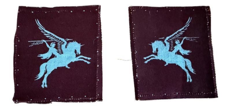 British Airborne 'Pegasus' Division Formation Patches - Unissued Condition