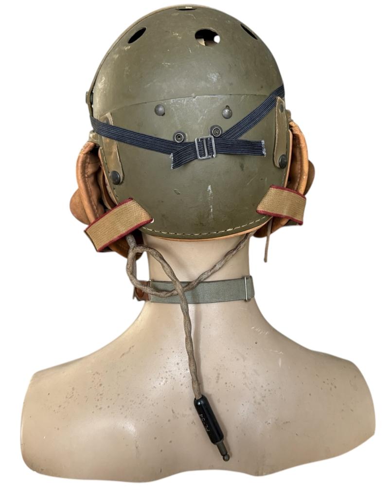 U.S. Tank i.e. Crash Helmet Complete With Earphones And Goggles - Nice Used Condition