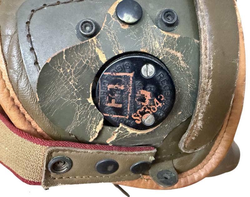 U.S. Tank i.e. Crash Helmet Complete With Earphones And Goggles - Nice Used Condition