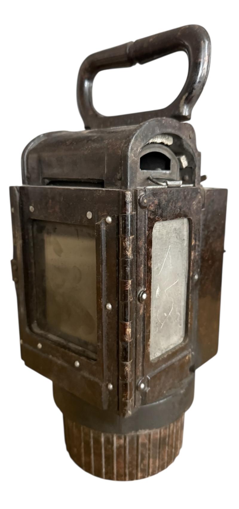 German Carbide Field Lantern