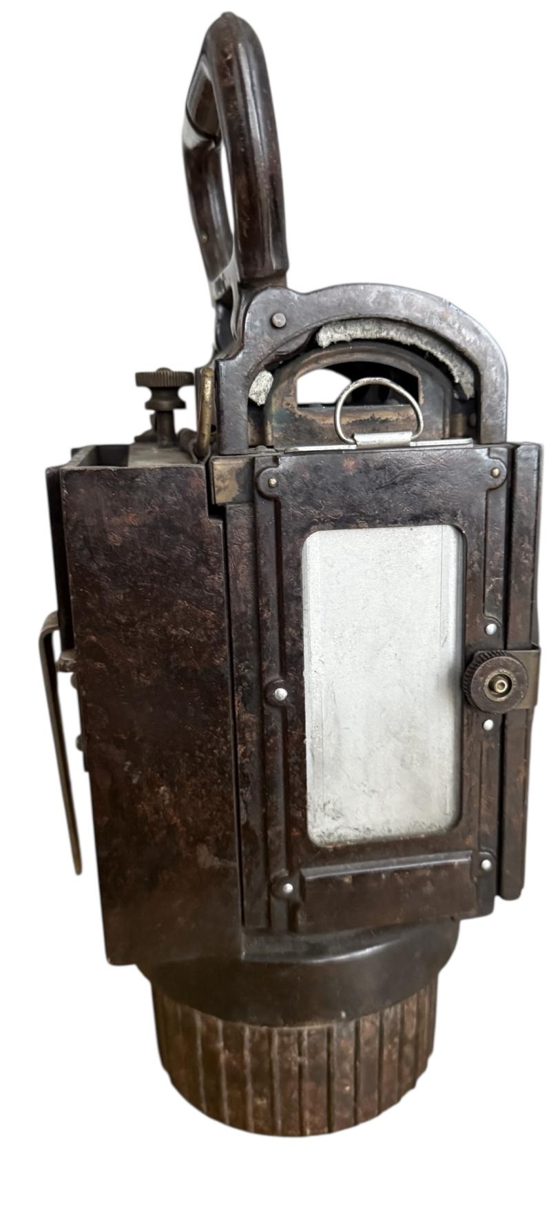 German Carbide Field Lantern