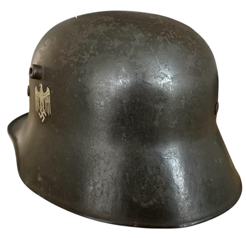 WH (HEER) M18 Single Decal Helmet - Nice Used Condition