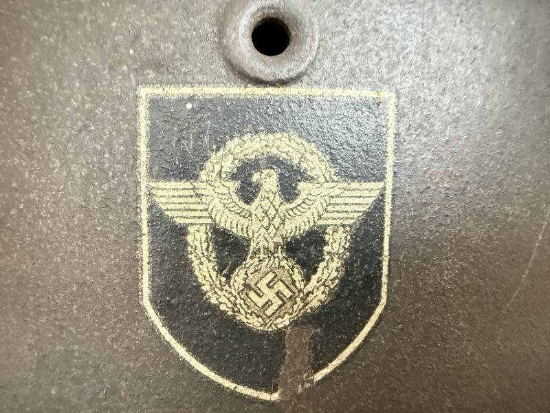M42 Double Decal Polizei Combat Helmet Named