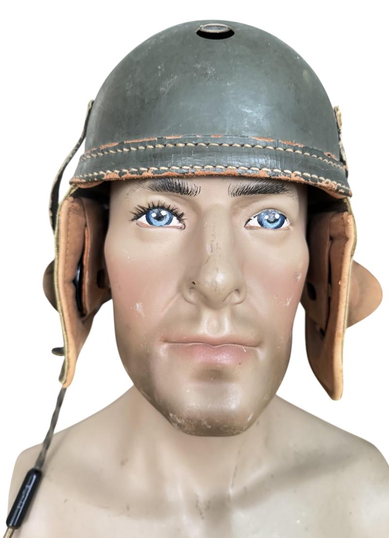 U.S. Tank i.e. Crash Helmet Complete With Earphones And Goggles - Nice Used Condition