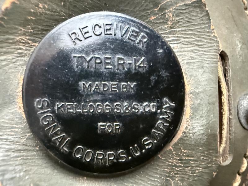 U.S. Tank i.e. Crash Helmet Complete With Earphones And Goggles - Nice Used Condition