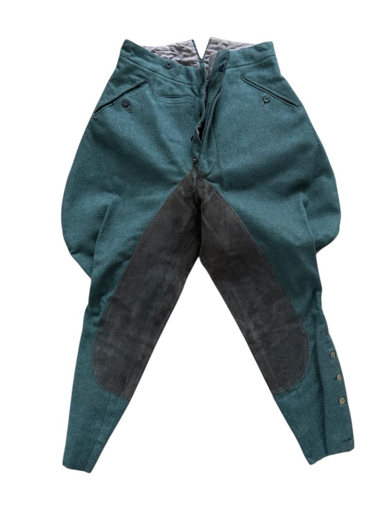 WH (HEER) M36 Cavalry Trousers Executed In Dutch Wool and Dutch Made 1939 - Near Mint Condition