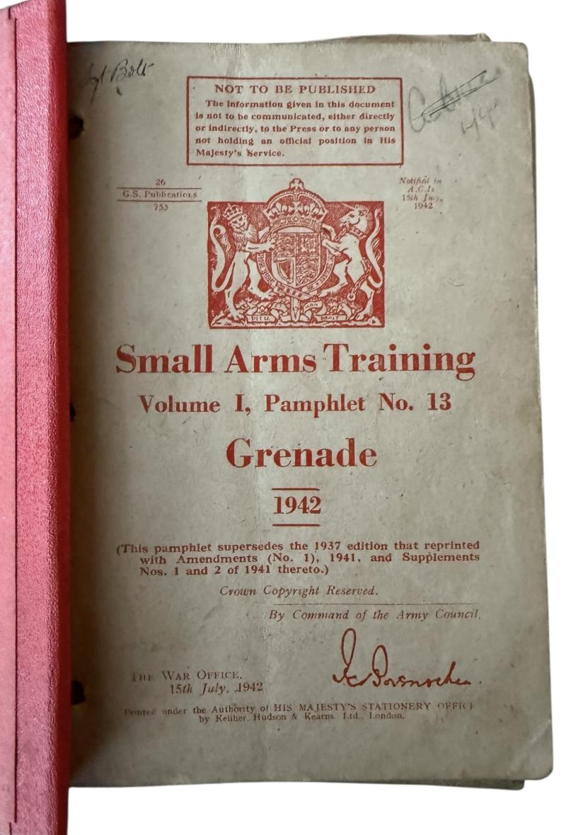 British Small Arms Training Volume 1 - Nice Used Condition
