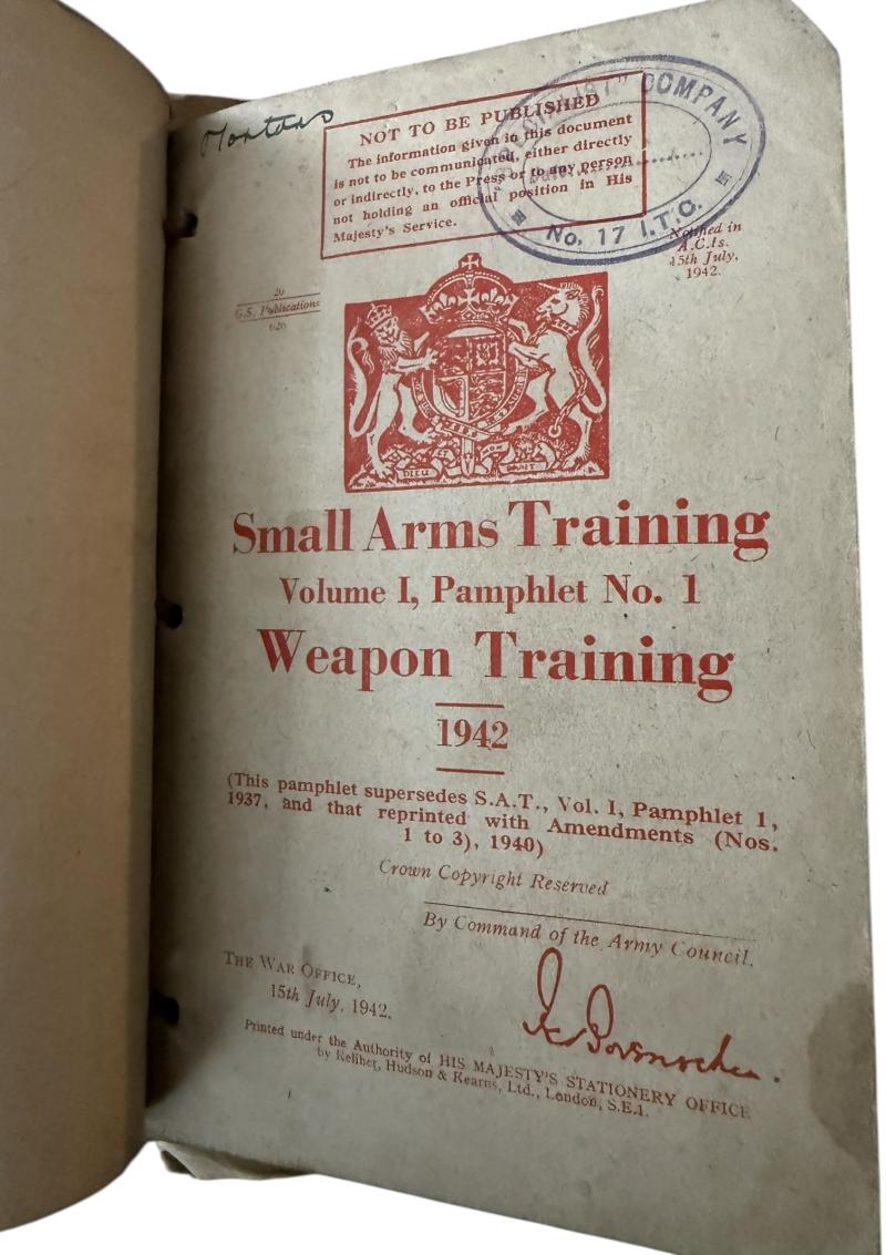British Small Arms Training Volume 1 - Nice Used Condition