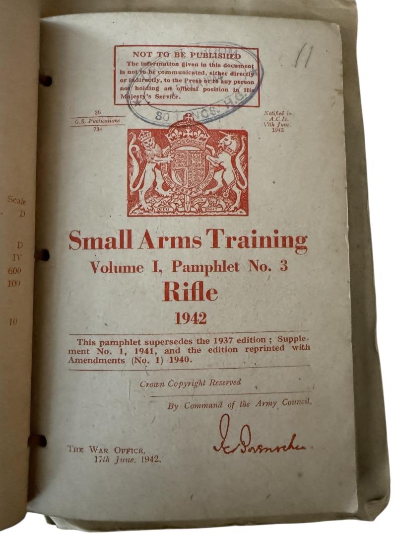 British Small Arms Training Volume 1 - Nice Used Condition