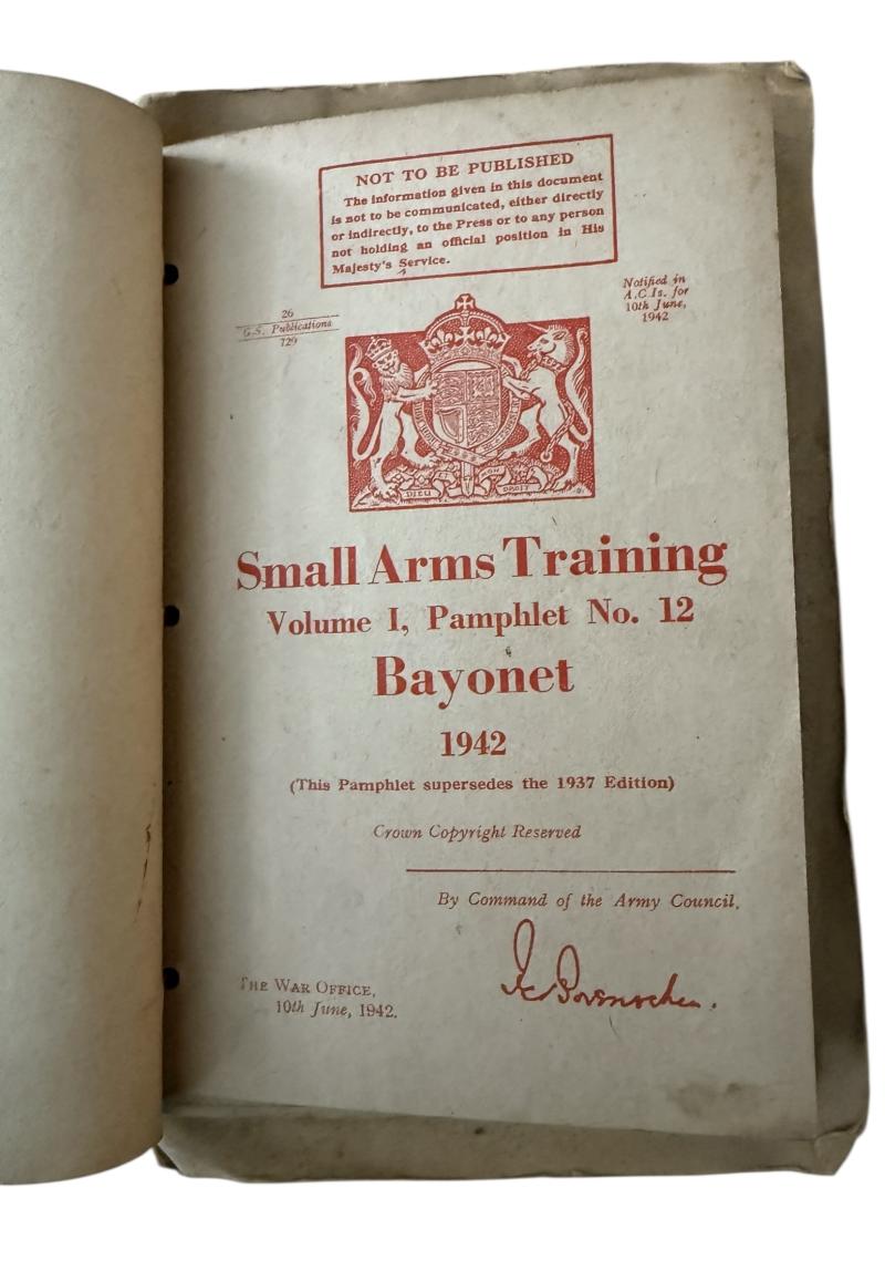 British Small Arms Training Volume 1 - Nice Used Condition