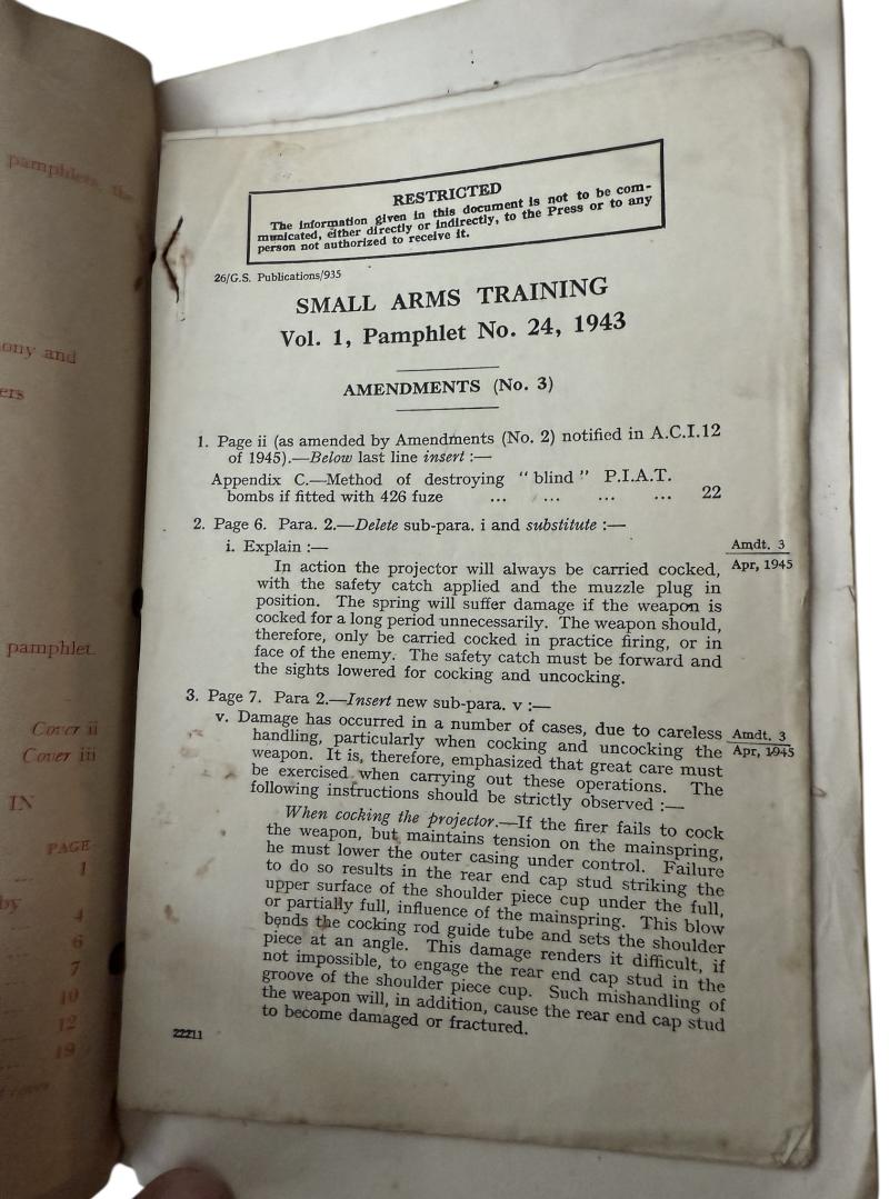 British Small Arms Training Volume 1 - Nice Used Condition