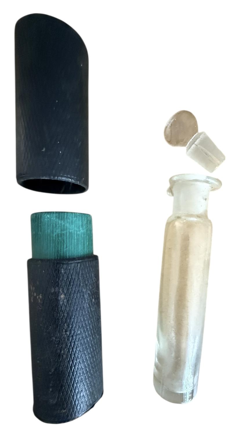 British Army Chloroform Bottle with Case - Nice Used Condition