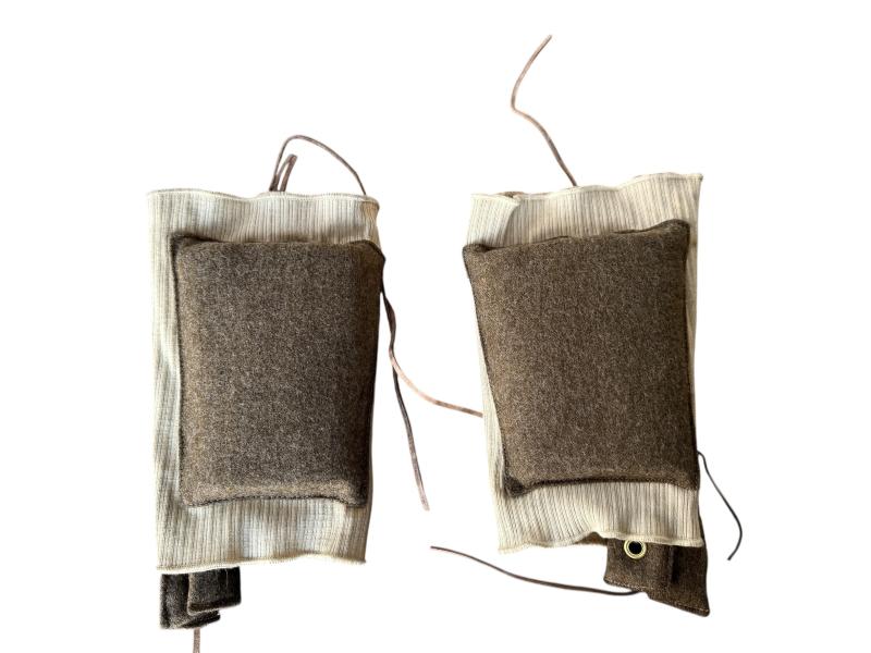 British (Airborne & SOE) Kneepads 1943 Dated - Nice Used Condition