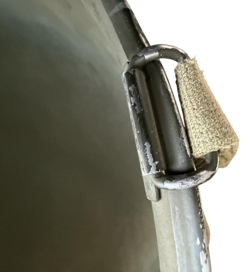 U.S. M1 Swivel Bale Helmet With Firestone Liner - Nice Used Condition