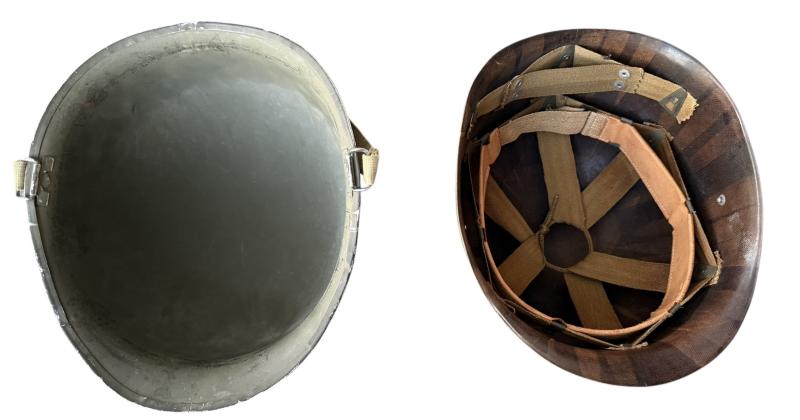 U.S. M1 Swivel Bale Helmet With Firestone Liner - Nice Used Condition