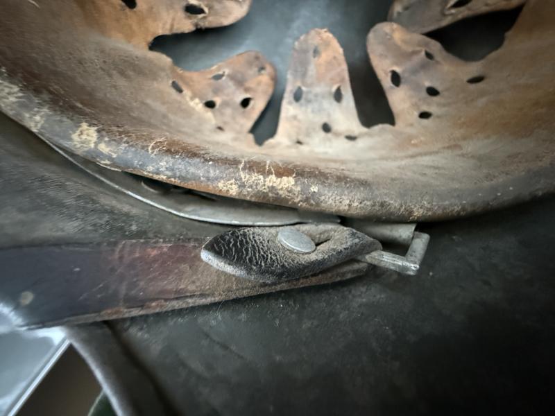 WH (Heer) M35 Double Decal Camouflaged Helmet - Nice Used Condition