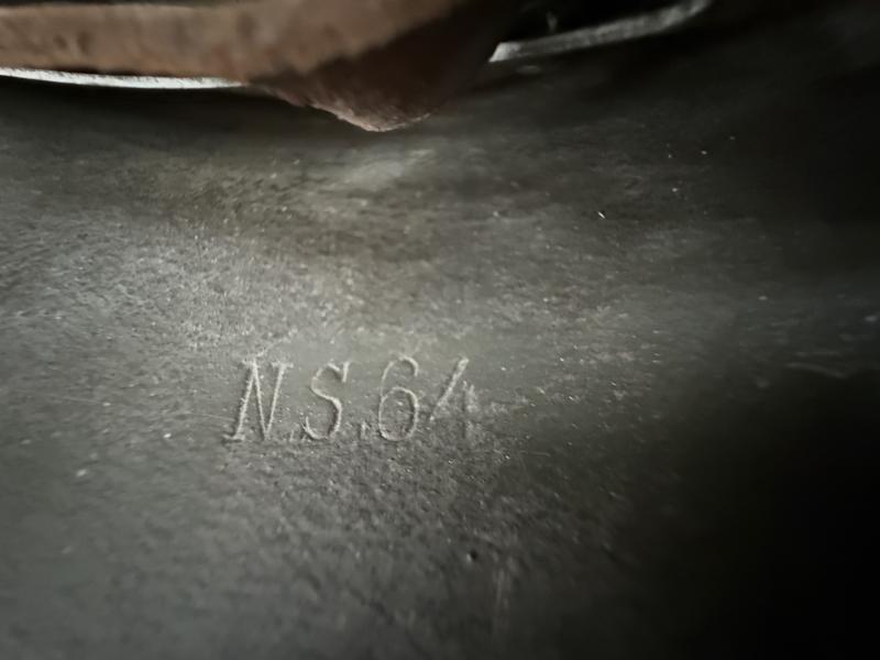 WH (Heer) M35 Double Decal Camouflaged Helmet - Nice Used Condition