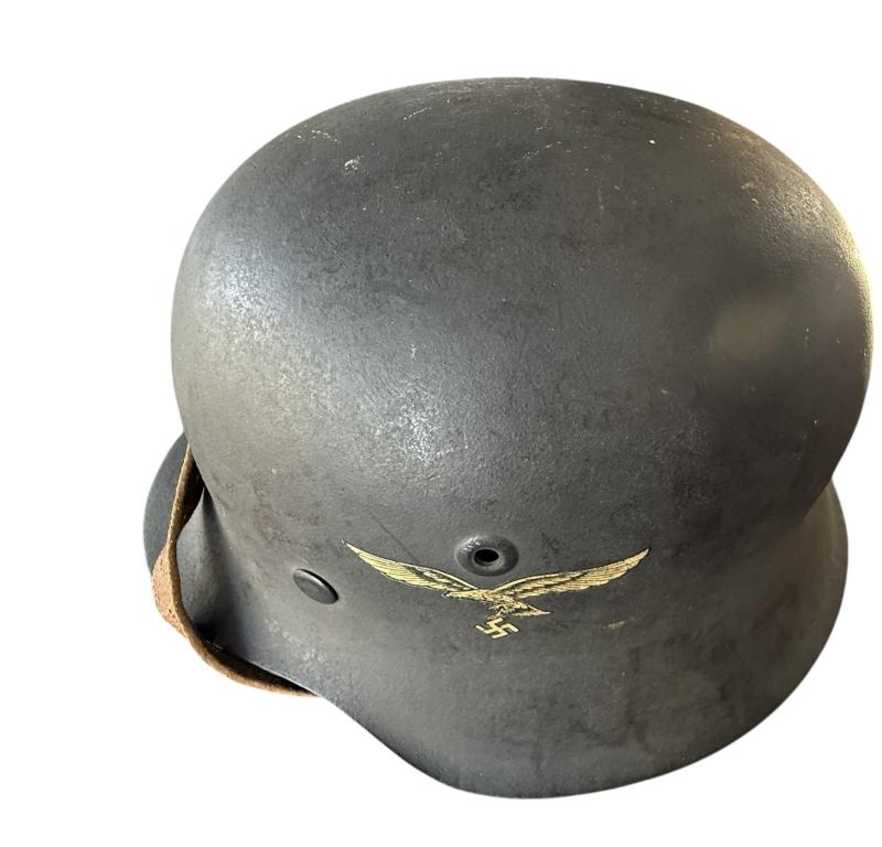 WH (Luftwaffe) Single Decal M42 Combat Helmet - Nice Used Condition