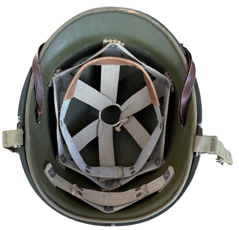 U.S. M1 Helmet Fitted With Hawley Liner - Nice Used Condition