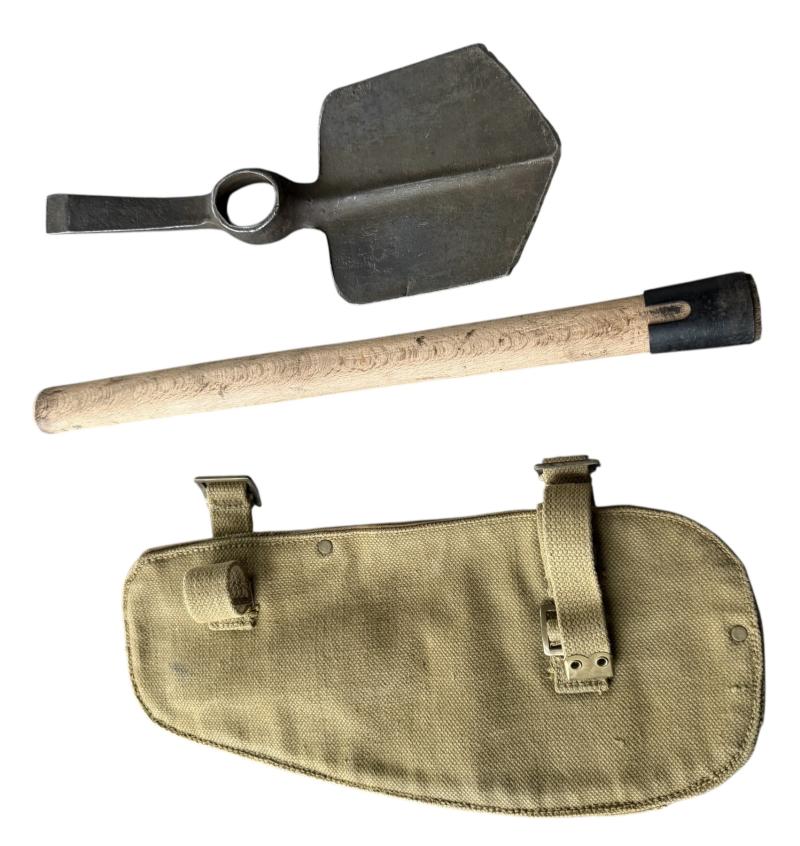 British 1937 Patten Entrenching Tool & Cover 1944- Nice Used Condition