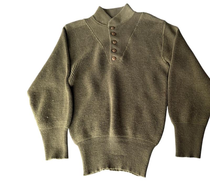 U.S. Highneck i.e. Five Button Sweater - Nice Used Condition