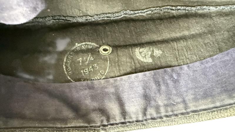 Royal Canadian Air Force Side Cap 1943 - Nice Used Condition
