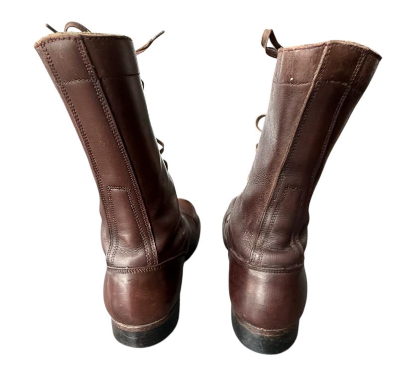 U.S. (Airborne) Paratrooper Named Pair Of Corcoran Jump Boots - Nice Used Condition