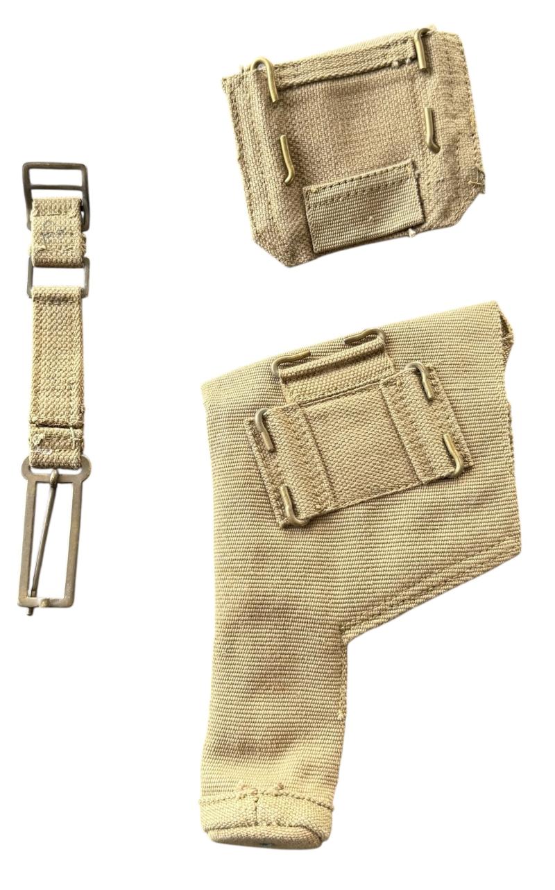 British 1937 Pattern Pistol Holster and Ammuntion Pouch - Nice Used Condition