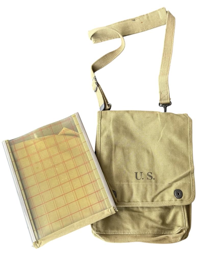 U.S. M1938 Mapcase & Carrier Strap 1942 - Stone Mint Condition