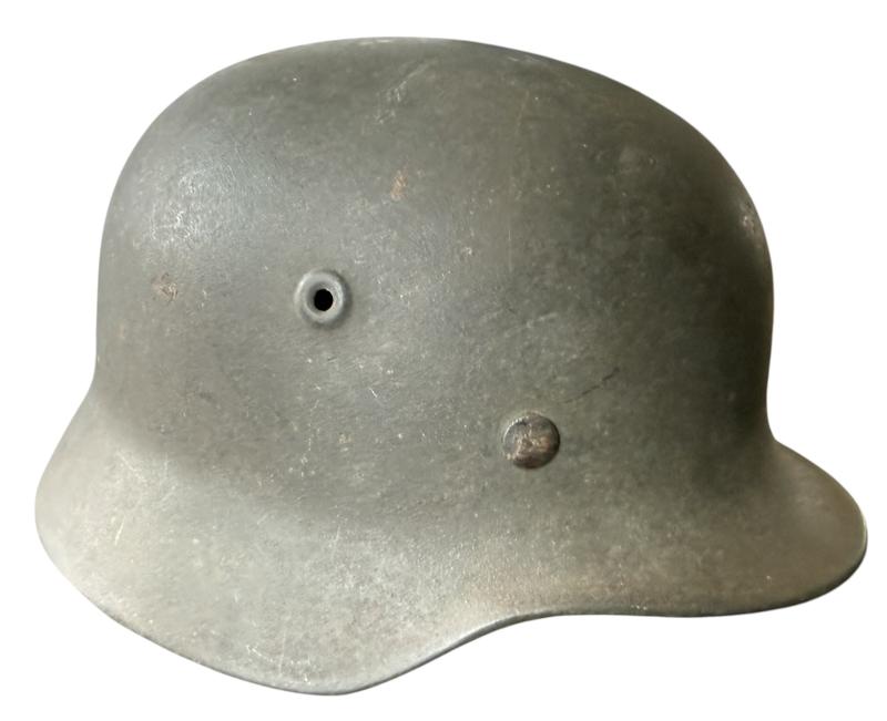 WH (HEER) Single Decal M40 Combat Helmet - Nice Used Condition