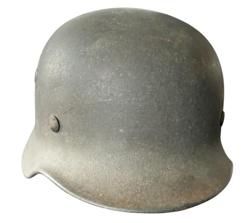 WH (HEER) Single Decal M40 Combat Helmet - Nice Used Condition