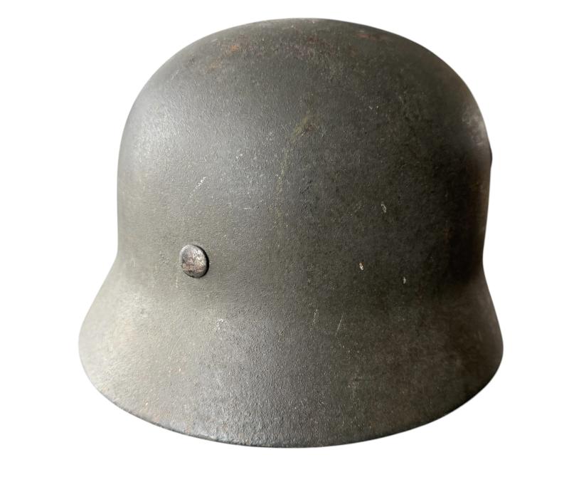 WH (HEER) Single Decal M40 Combat Helmet - Nice Used Condition