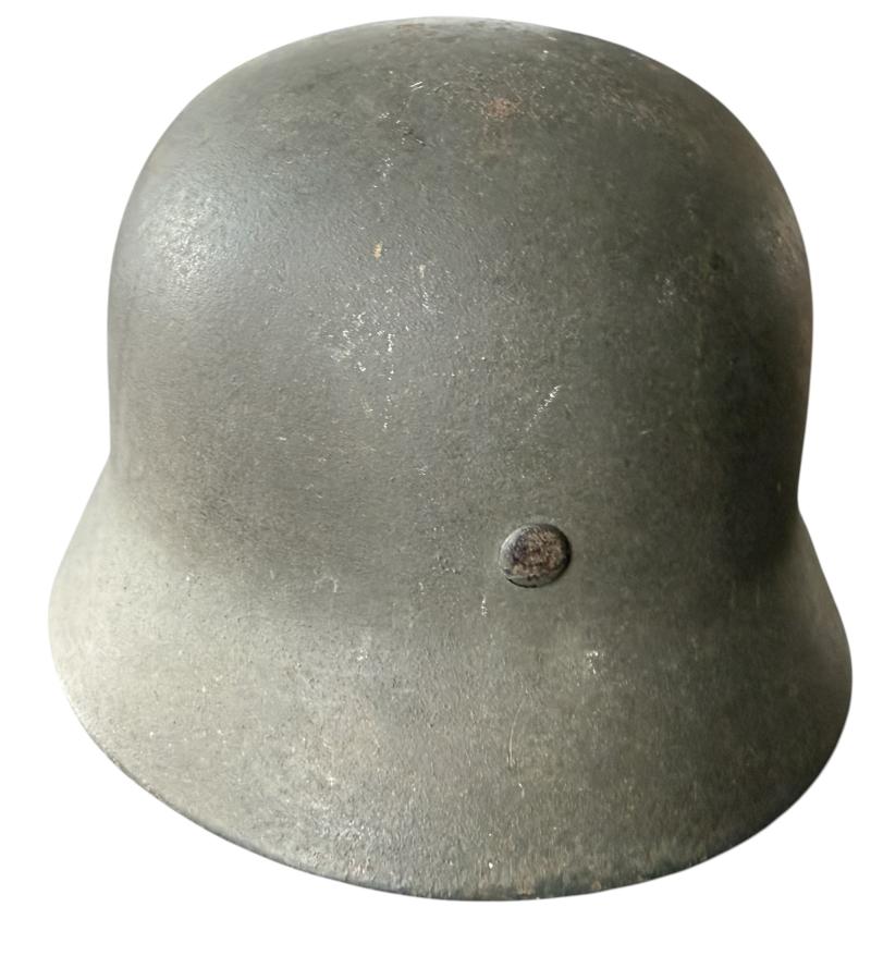 WH (HEER) Single Decal M40 Combat Helmet - Nice Used Condition