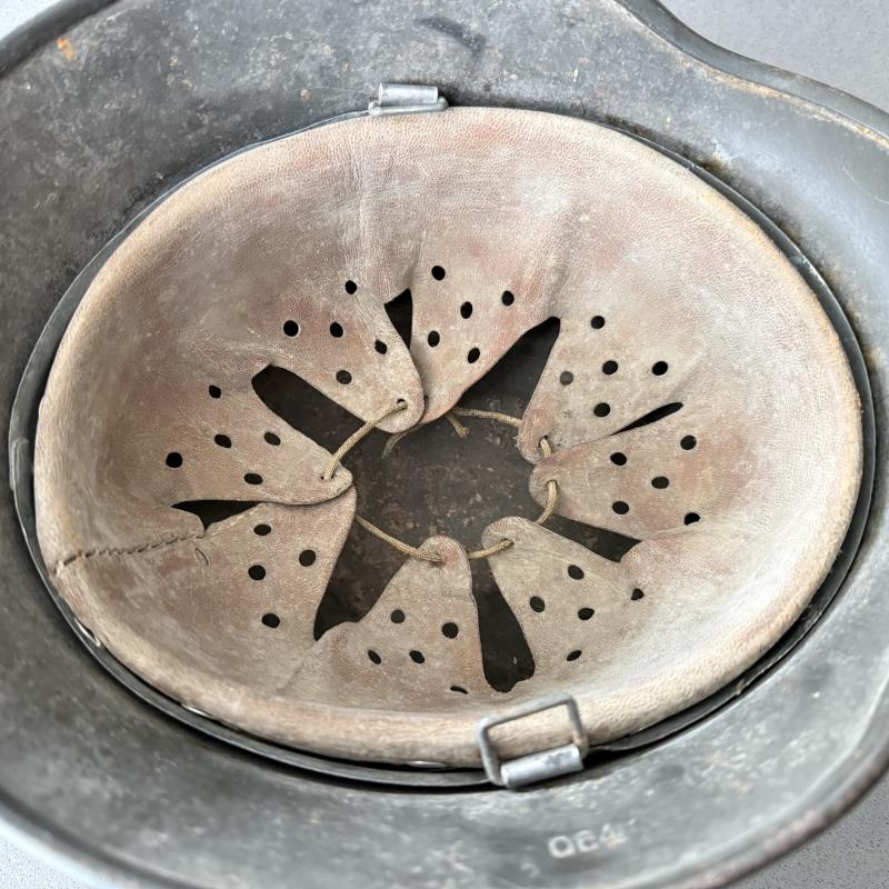 WH (HEER) Single Decal M40 Combat Helmet - Nice Used Condition