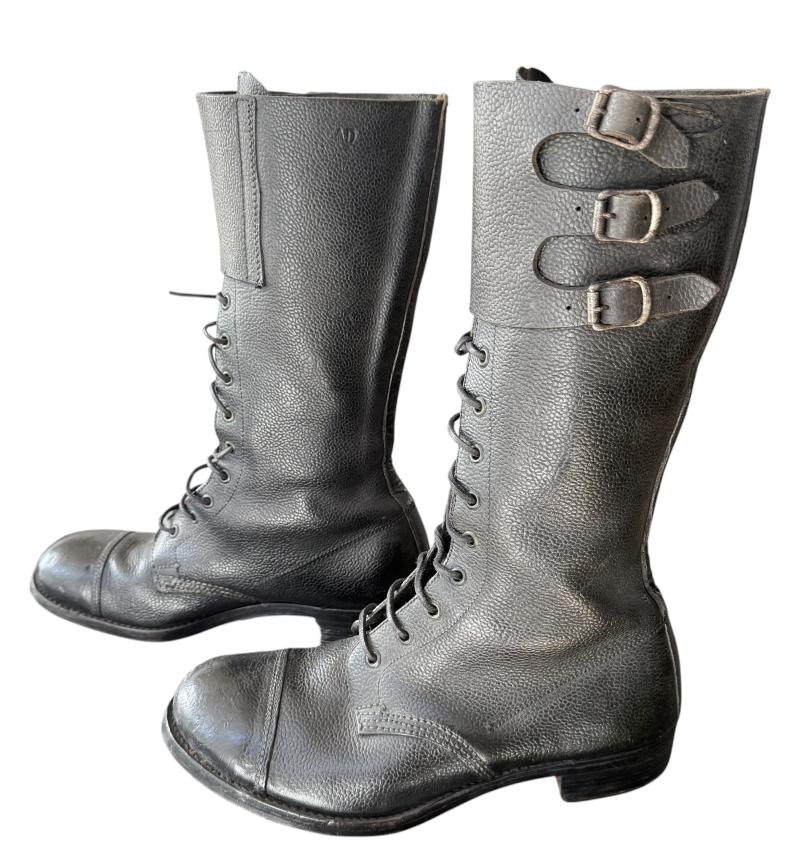 British Dispatch Rider Boots Size 9 Dated 1943 - Nice Used Condition