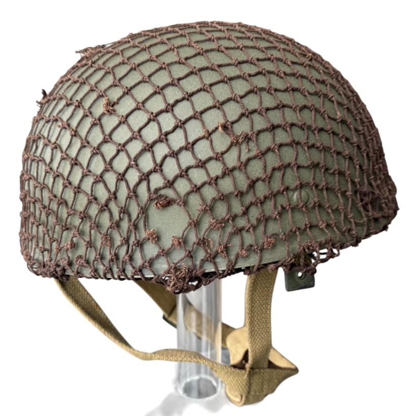 British (Airborne) MK3 Paratrooper/Airborne Combat Helmet 1944 Size 7 3/8 - Nice Used Condition