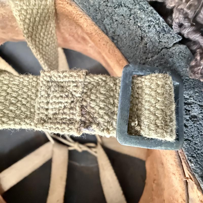 British (Airborne) MK3 Paratrooper/Airborne Combat Helmet 1944 Size 7 3/8 - Nice Used Condition