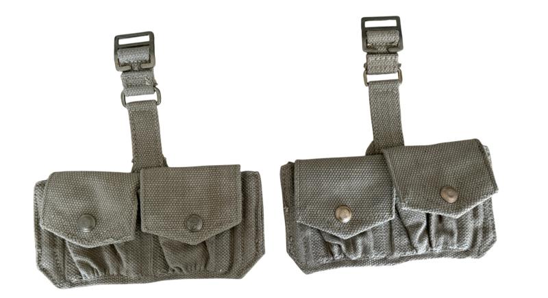 British 1937 Pattern Webbing .303 Ammunition Pouches - Near Mint Condition