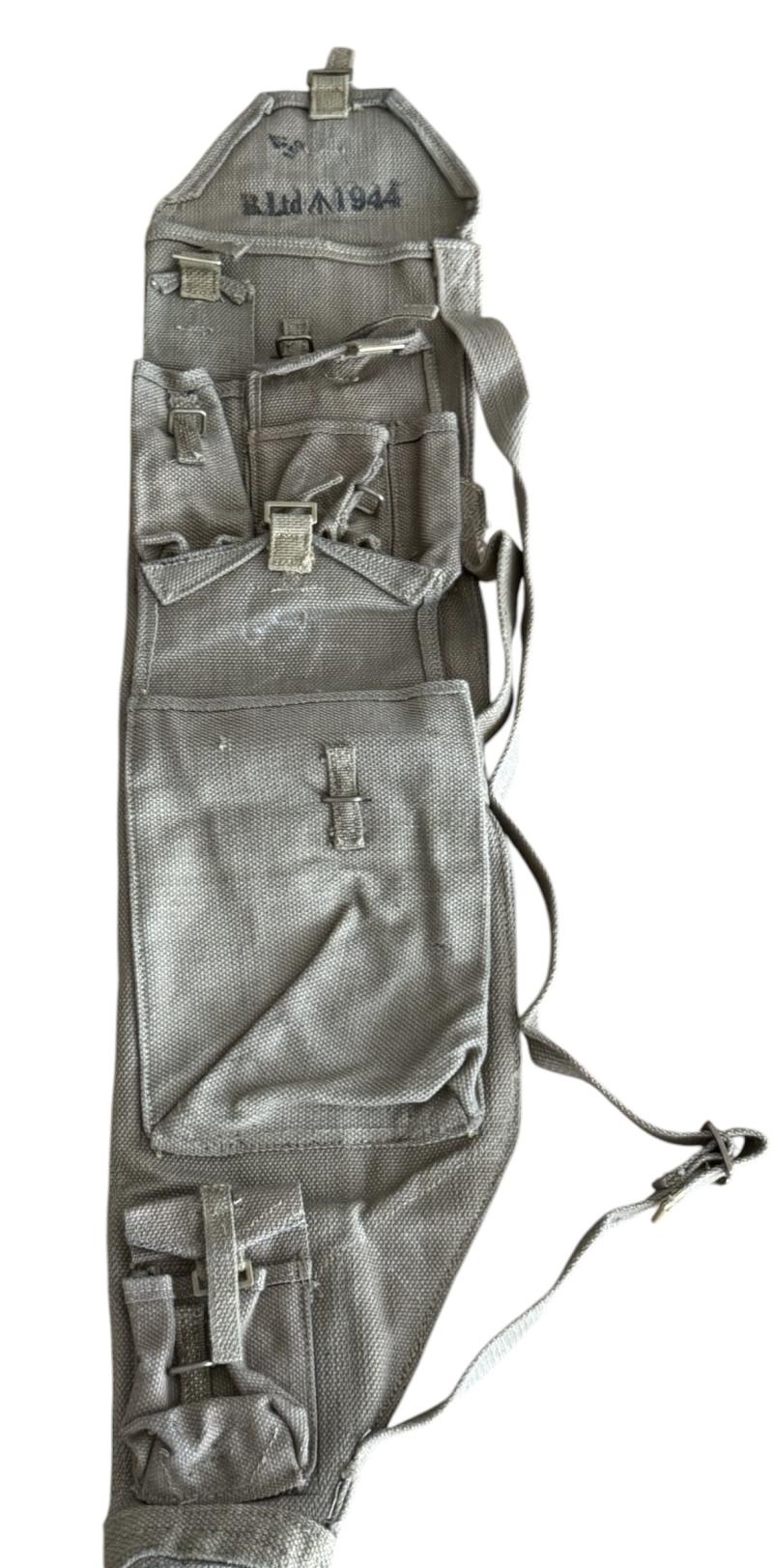 British 1937 Pattern Webbing Bren Gun Spare Barrel Carrying Case - Unissued Condition