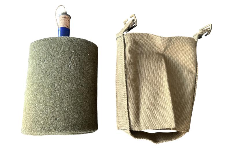 British 1937 Pattern Early War Waterbottle and Cover 1943 - Near Mint Condition