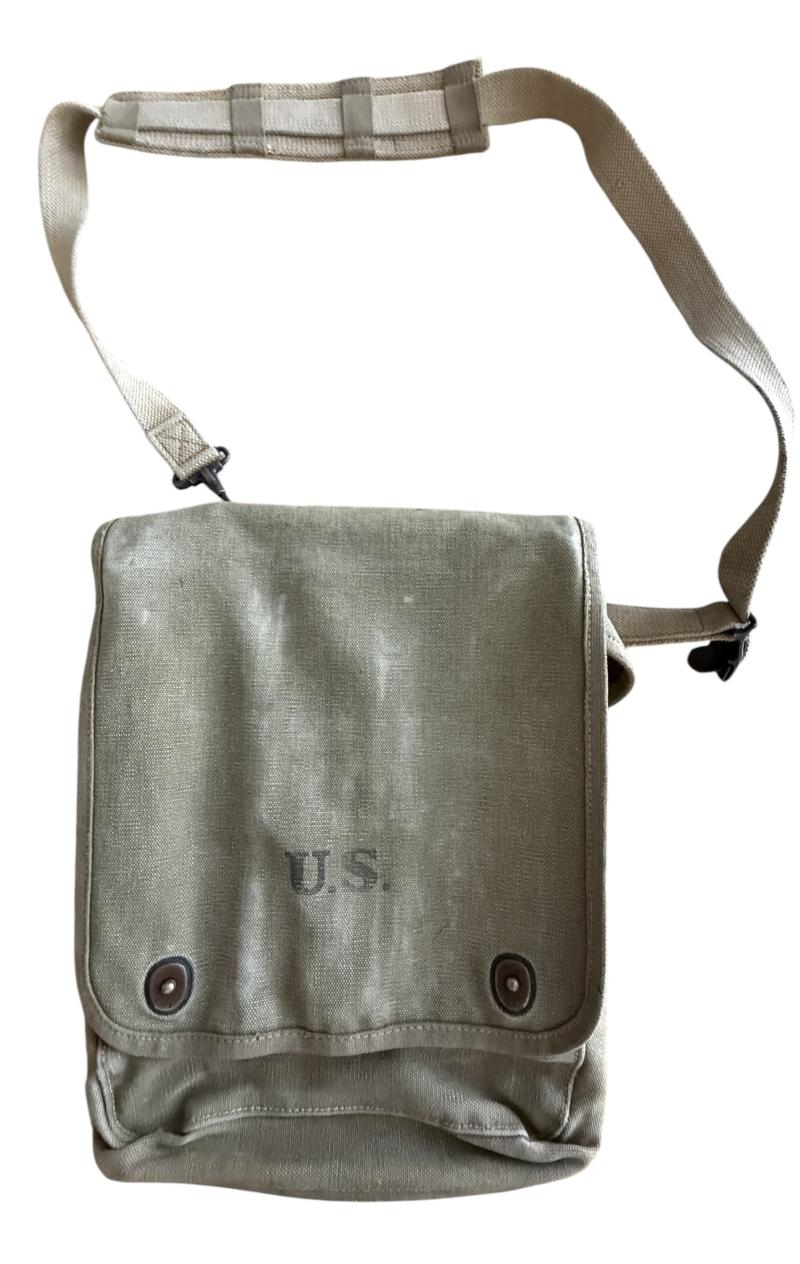 U.S. M1938 Mapcase & Carrier Strap 1941 - Nice Used Condition