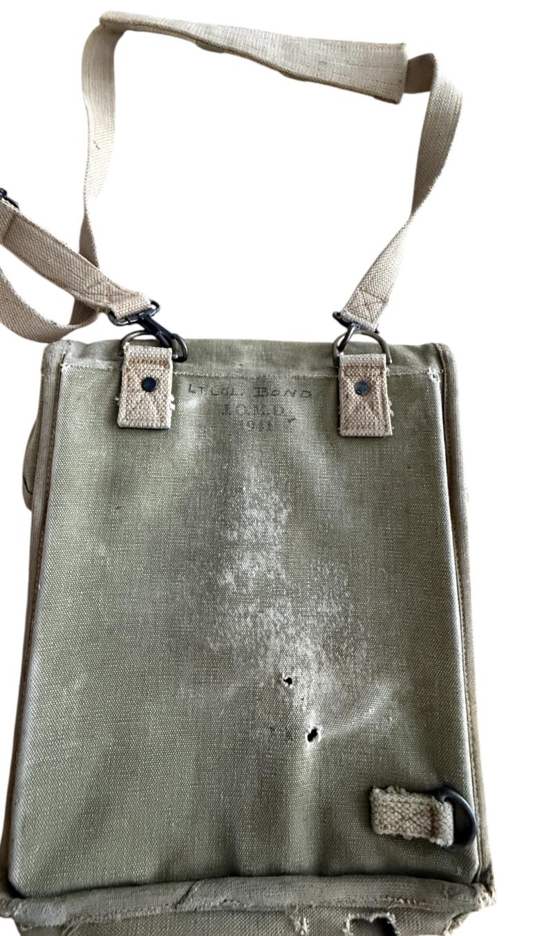 U.S. M1938 Mapcase & Carrier Strap 1941 - Nice Used Condition