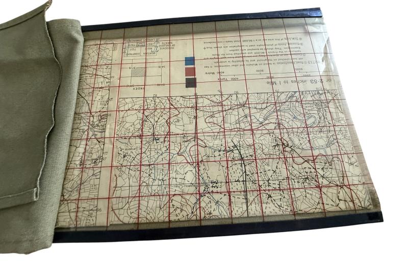 U.S. M1938 Mapcase & Carrier Strap 1941 - Nice Used Condition