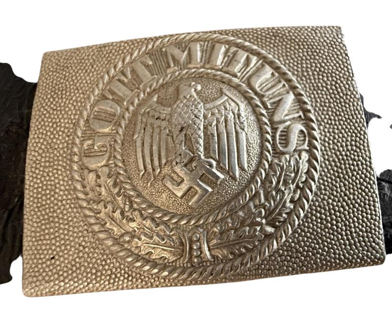 WH (HEER) Parade Belt and Buckle - Nice Used Condition
