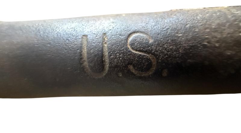 U.S. M1910 Intrenching Shovel i.e. T Shovel & Cover 1942 - Nice Used Condition